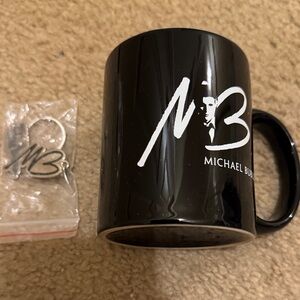 Michael Bublé Black Mug with Logo and Keychain